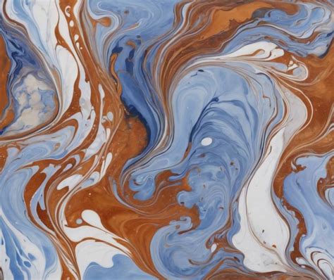 Blue And Brown Marbles Painting By Tatyana Kharitonova Saatchi Art