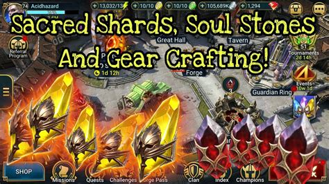 5 Sacred Shard Openings Soul Stone Opening Gear Crafting And Some