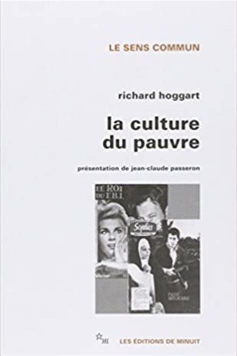 A Book Cover With An Image Of Two People And The Words La Culture Du Pauvre