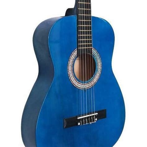 Guitarra Criolla Clasica Romulo Garcia Azul Mediana Music Shaker