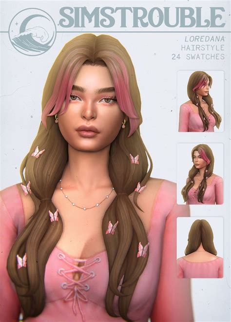 Pin Em The Sims Cc Em 2024 Cabelo Sims The Sims 4 Cabelos The Sims