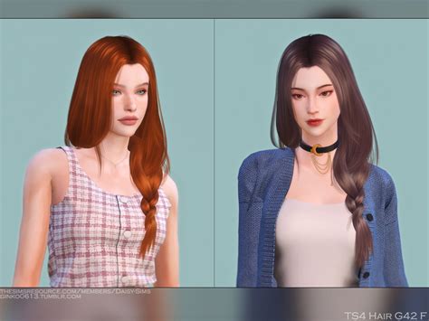 The Sims Resource Female Hair G42