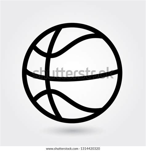 Basketball Vector Icon Sports Ball Icon Stock Vector Royalty Free