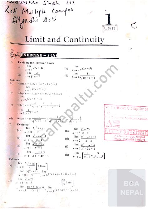 Maths Bca Solution Bachelors Of Computer Application Studocu