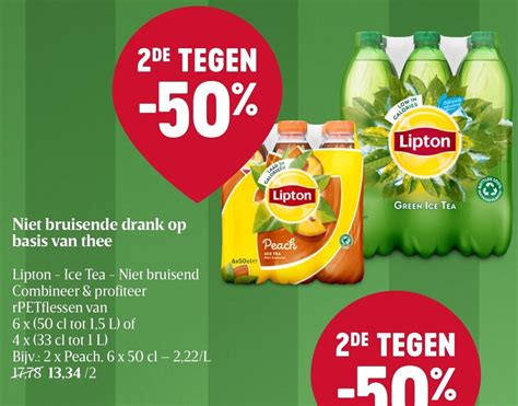 Lipton Ice Tea Niet Bruisend Drank Op Basis Van Thee Promotie Bij