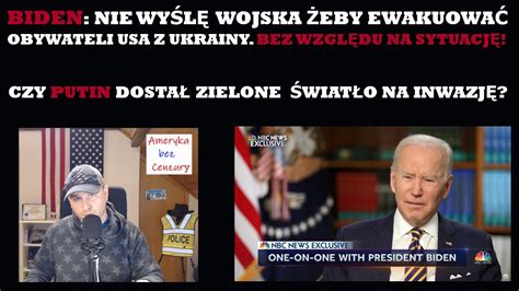 BIDEN NIE WYŚLE WOJSKA DO EWAKUACJI OBYWATELI USA Z UKRAINY PONIEWAŻ