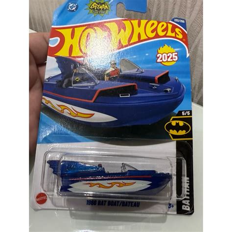 Hot Wheels 1966 Bat Boat Batman Barquinho Hot Wheels 1966 Bat Boat