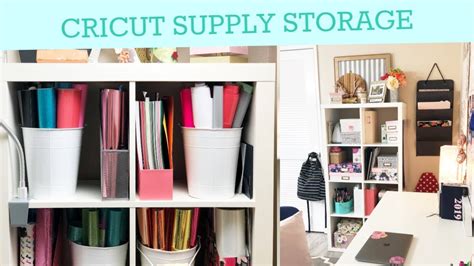 How To Organize Your Cricut And Cutting Products And Supplies Youtube