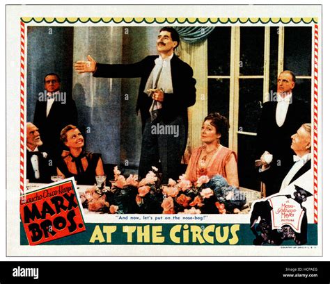 AT THE CIRCUS, center from left: Groucho Marx, Margaret Dumont on