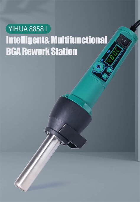 YIHUA Portable Hot Air Station 8858 I LED Digital Display Soldering Station 700W Solder Gun PCB