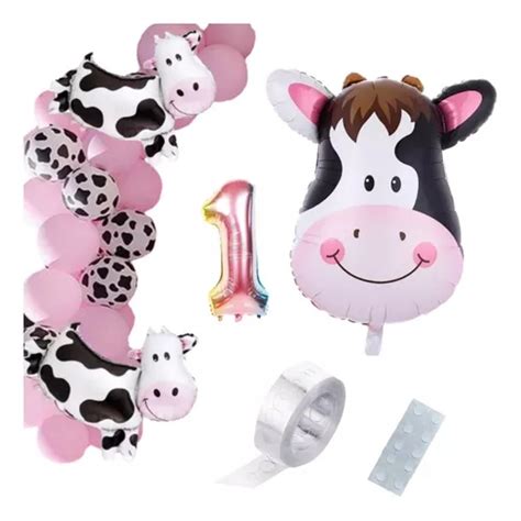 Pack De Globos Vaquita Vaca Lola Set De Art Culos