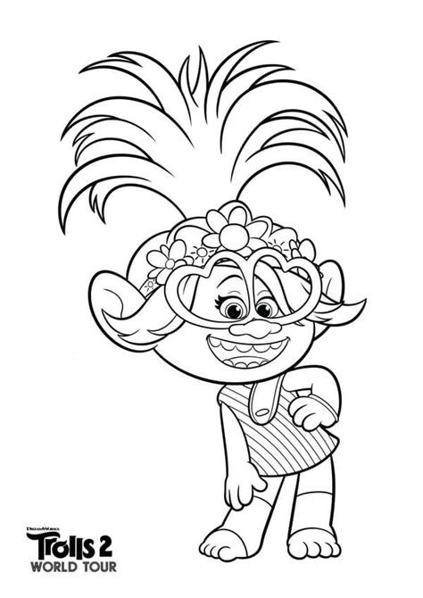 Top 20 Printable Trolls World Tour Coloring Pages Online Coloring Pages