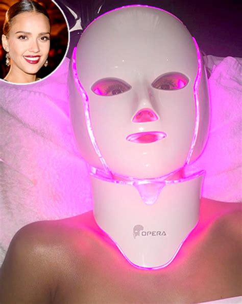 Get The Secret Behind Jessica Albas Freaky Facial Led Light Therapy