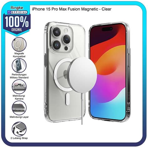 Jual Ringke Iphone Pro Max Fusion Magnet Magsafe Clear Anti Crack