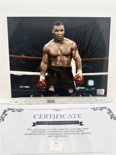 Mike Tyson Boxing Rare Signed Photo Autograph 8x10 Hand Signed Original