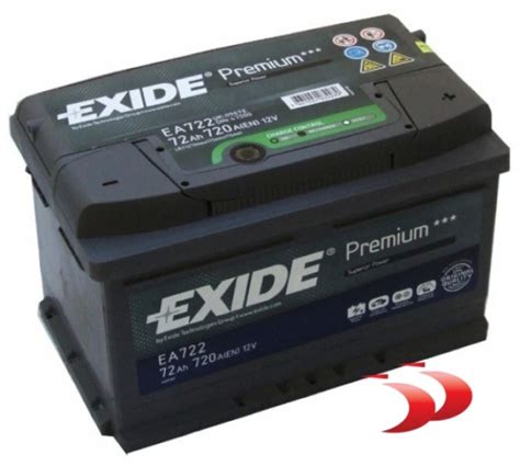 Exide Premium EA722 72 AH 720 EN 390618