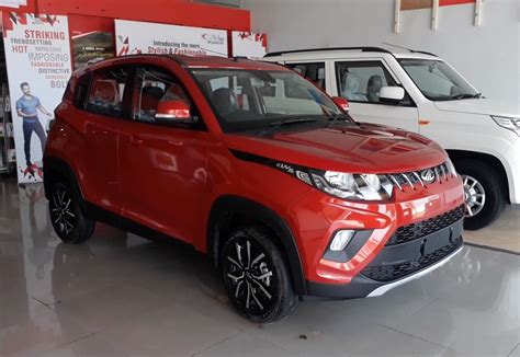 Mahindra KUV100 NXT Revealed Spotted At A Dealership