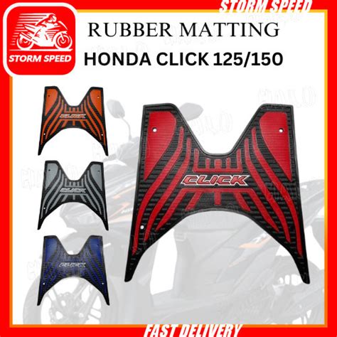 Motorcycle Honda Click Rubber Matting Rm Storm Speed