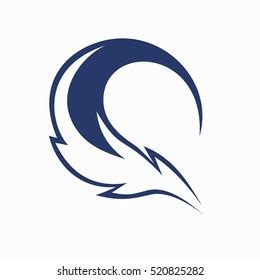 Quill Logo Design Stock Vector (Royalty Free) 520825282