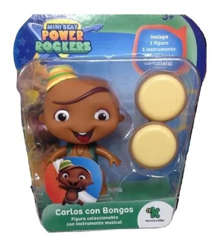 Power Rockers Mini Beat Figura Basica Carlos Con Instrumento Cuotas