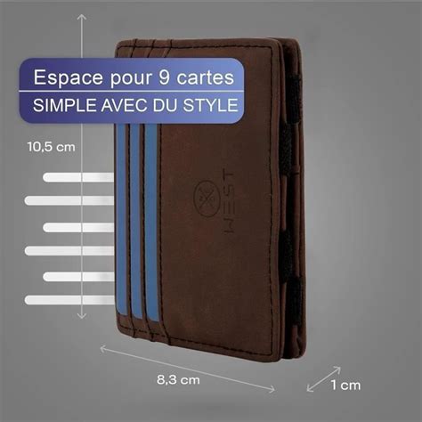 Porte Carte Bancaire Anti Piratage Avec Compartiment Pour Pi Ces