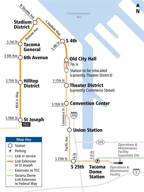 Tacoma Link Light Rail Map