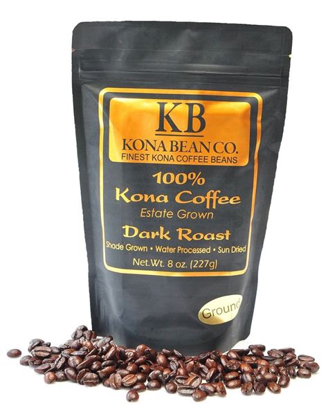 Kona Bean Co 100 Kona Coffee Dark Roast