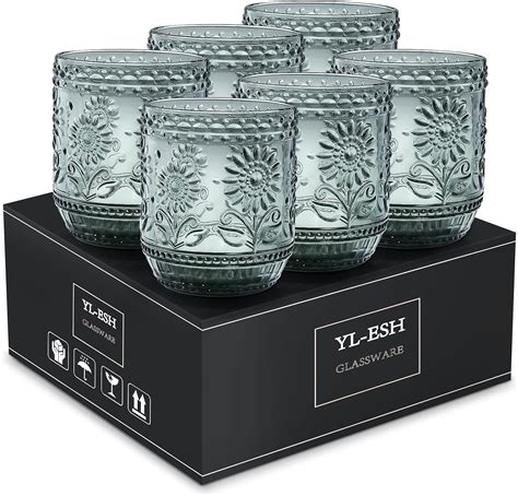 Yl Esh Vintage Glassware Collection Old Fashioned Cocktail Glass 6 Pack 12 Oz