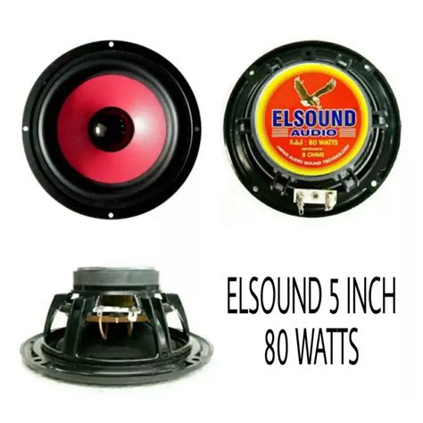 Jual SPEAKER ELSOUND 8 INCH MAGNET BESAR 150 WATT HITAM JAPAN AUDIO