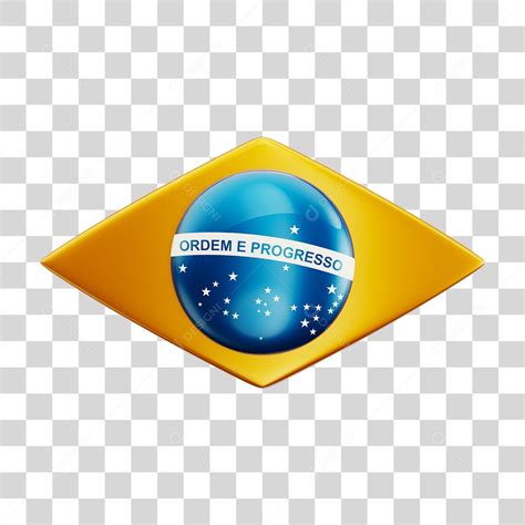 Bandeira Do Brasil Elemento 3d Png Transparente Download Designi😣