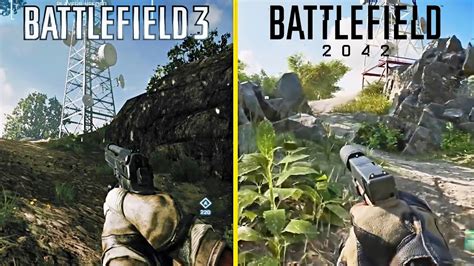 Battlefield Vs Battlefield Gameplay Graphics Comparison Youtube