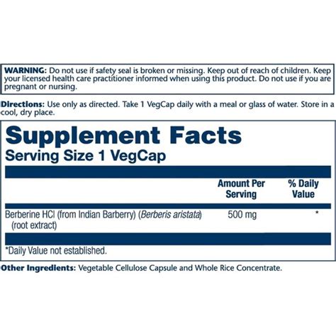 Solaray Berberine Vital Extracts 500 mg 60 Vegcaps Fiyatı