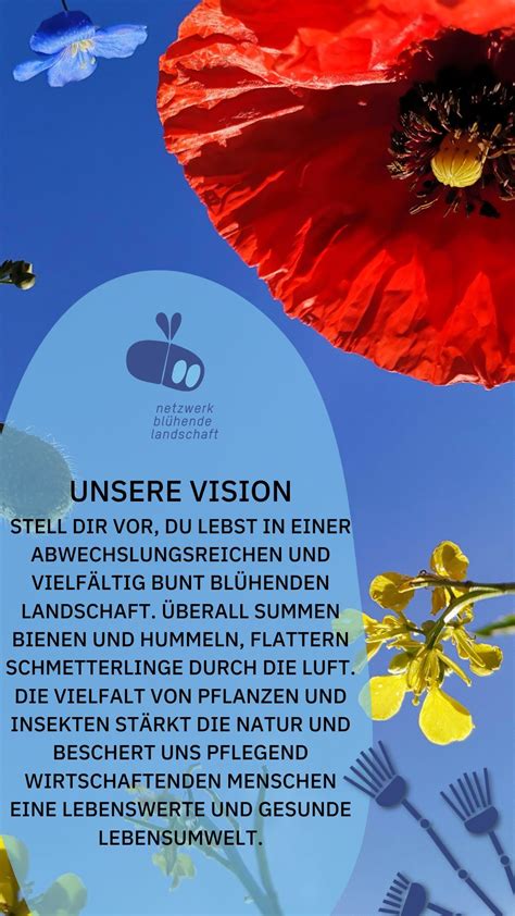 Wir das Netzwerk Blühende Landschaft haben eine Vision Wir