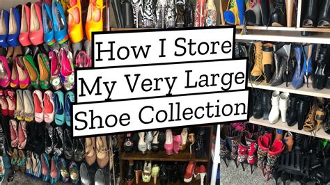 How I Store My VERY LARGE Shoe Collection Shoe Storage Ideas