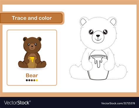 Drawing worksheet for preschool kids Royalty Free Vector