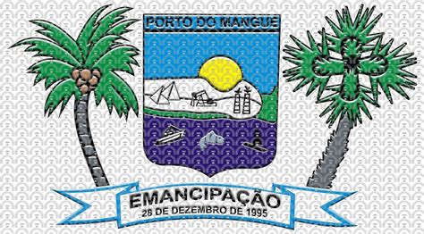 Brasão e Bandeira da Cidade de Porto do Mangue RN mbi br