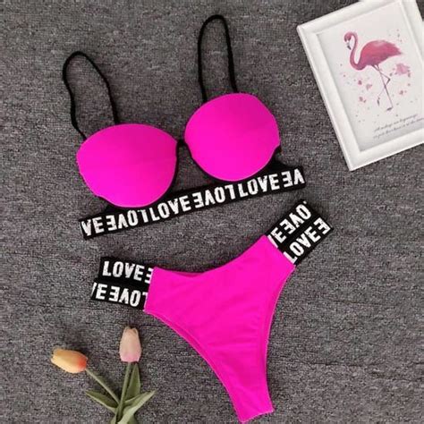 MAILLOT DE BAIN Sexy Bikini Maillot De Bain Push Up Maillot De Bain Pour Femme Femmes Deux