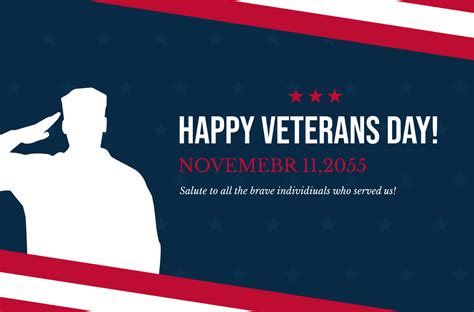 Free Veterans Day Banner Template Edit Online And Download