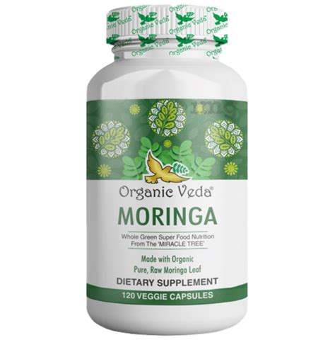 Organic Veda Moringa Veggie Capsule Buy Bottle Of 120 0 Vegicaps At