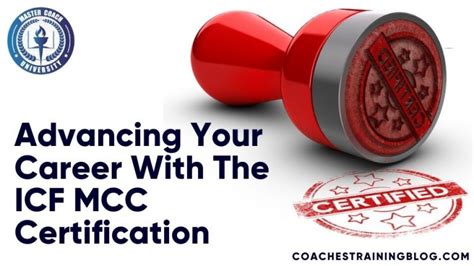 Advancing Your Career With The Icf Mcc Certification