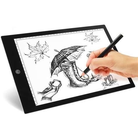 Tablette Lumineuse A4 LED Luminosité Réglable Ultra Mince pour Tatouage