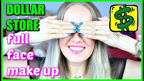 Full Face Dollar Store Makeup Challenge Youtube