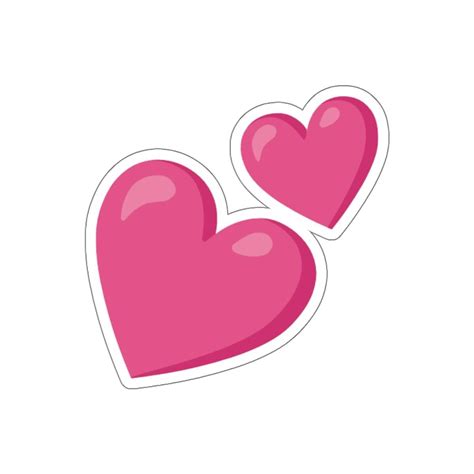 hearts emoji sticker heart sticker fun sticker decorations fun