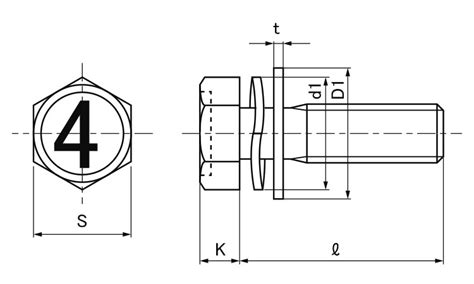 【楽天市場】鉄クロメート 4マーク 小形六角アプセットセムス Sp3 細目m10×16 《ピッチ＝125》 【 お得セット ： 25