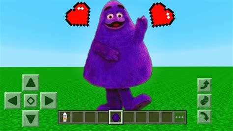 Grimace Shake ADDON In Minecraft PE YouTube