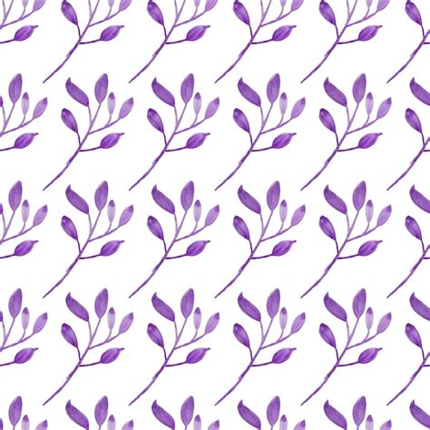 Premium Vector Hand Drawn Watercolor Leaf Seamless Pattern