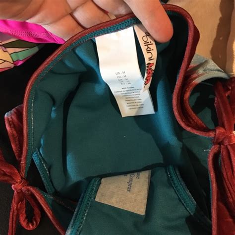 The Bikini Lab Swim Bikini Lab Dip Dye String Bikini Bottoms Medium Poshmark