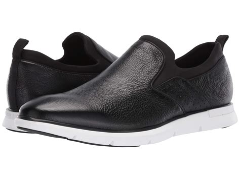 Kenneth Cole Leather Dover Slip On In Black For Men Lyst