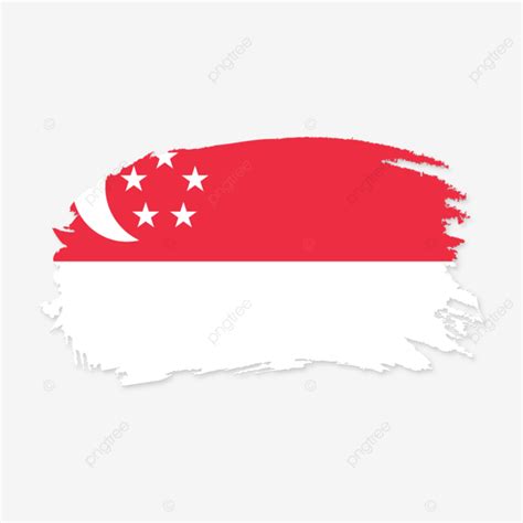 Vector De Bandera De Stock De Singapur Con Transparente PNG Dibujos