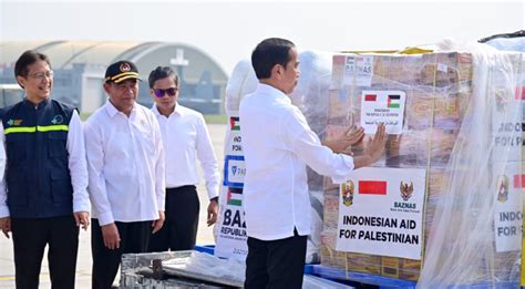 Presiden Joko Widodo Lepas Bantuan Kemanusiaan Tahap Dua Untuk